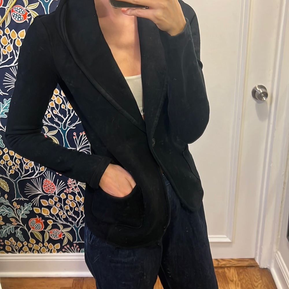 100% cotton sweatshirt like blazer from James Perse